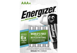 Batterij oplaadbaar Energizer 4xAAA 800mAh