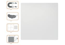 Whiteboard Nobo frameloos modulair 45x45cm