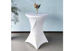 Tafelrok BRASQ voor statafel 80cm wit