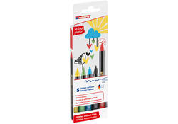 Fineliner edding 1200 fijn glitter assorti set à 5 stuks