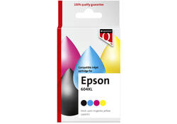 Inktcartridge Quantore alternatief tbv Epson 604XL T10H94 zwart + 3 kleuren