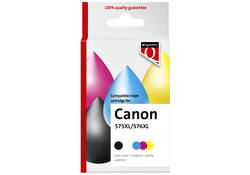 Inktcartridge Quantore alternatief tbv Canon Pg-575XL Cl-576XL zwart + kleur