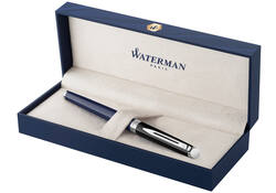 Rollerpen Waterman Hémisphère Colour Blocking black en blue CT fijn