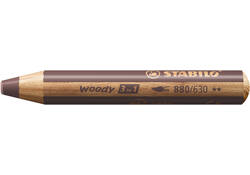 Kleurpotloden STABILO 880 woody 3 in 1 multitalent bruin