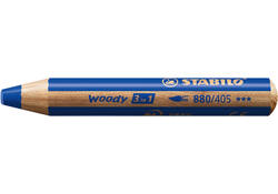 Kleurpotloden STABILO 880 woody 3 in 1 multitalent blauw