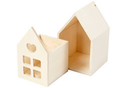 Huis met lade Creativ Company 10.8x6.8 cm hout
