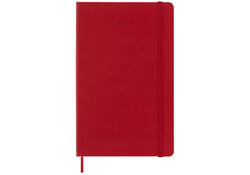 Agenda 2025 Moleskine 12M Planner Weekly 7dagen/1pagina large hc scarlet red