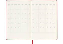 Agenda 2025 Moleskine 12M Planner Weekly 7dagen/1pagina large hc scarlet red