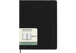 Agenda 2024/2025 Moleskine 18M Planner Weekly 7dagen/1pagina extra large sc black