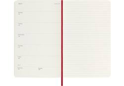 Agenda 2025 Moleskine 12M Planner Weekly 7dagen/1pagina large sc scarlet red