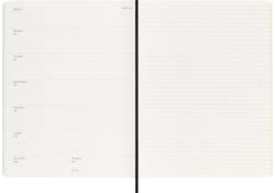 Agenda 2025 Moleskine 12M Planner Weekly 7dagen/1pagina extra large sc black