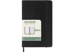 Agenda 2024/2025 Moleskine 18M Planner Weekly 7dagen/1pagina pocket sc black