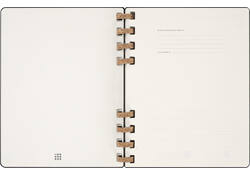 Life planner 2025 Moleskine 12M Spiral 7dagen/2pagina's extra large hc black