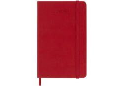 Agenda 2025 Moleskine 12M Planner Weekly 7dagen/1pagina pocket hc scarlet red