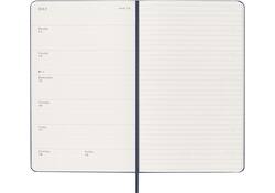 Agenda 2025 Moleskine 12M Planner Weekly 7dagen/1pagina large hc sapphire blue