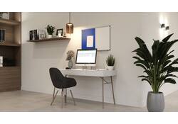 Combibord Legamaster UNITE blauw vilt-whiteboard 60x90cm