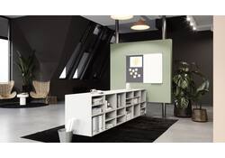 Combibord Legamaster UNITE grijs vilt-whiteboard 90x120cm