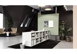 Combibord Legamaster UNITE grijs vilt-whiteboard 60x90cm