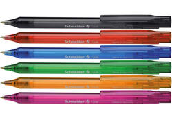 Balpen Schneider Fave medium assorti kleuren schrijfkleur blauw