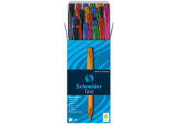 Balpen Schneider Fave medium assorti kleuren schrijfkleur blauw