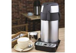Thermoskan Olympia met pomp 2.5 liter rvs