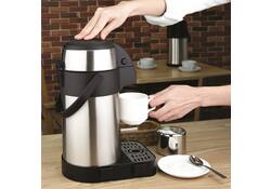Thermoskan Olympia met pomp 2.5 liter rvs