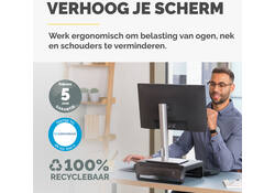 Monitorstandaard Fellowes Breyta zwart