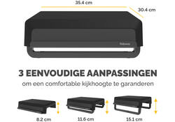 Monitorstandaard Fellowes Breyta zwart