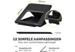 Laptopstandaard Fellowes Breyta zwart