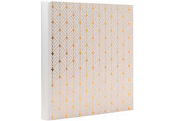Fotoalbum Exacompta 29x32cm 60 zwarte pagina's Néo Déco wit