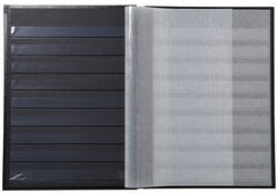 Postzegelalbum Exacompta 22.5x30.5cm 16 zwarte pagina's zwart