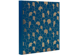 Fotoalbum Exacompta 29x32cm 60 zwarte pagina's Néo Déco blauw