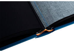 Fotoalbum Exacompta 29x32cm 60 zwarte pagina's Néo Déco blauw