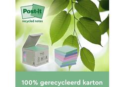 Memoblok 3M Post-it 654 RSSCOL 76x76mm assorti kleur 3+1 gratis