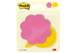 Memoblok 3M Post-it 2030-FS Bloem Tekstballon