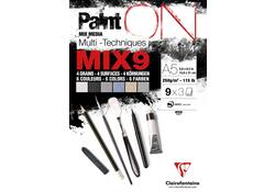Mix Media Papier Clairefontaine A5 Paint On 27 vel 250gram assorti
