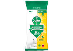 Reinigingsdoekjes Dettol antibacterieël Citrus 72st