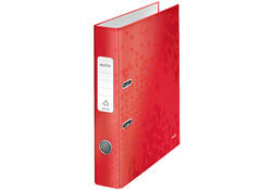 Ordner Leitz WOW 180 gelamineerd 50mm A4 rood