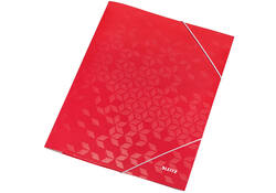 Elastomap Leitz WOW A4 3 kleppen rood