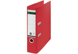Ordner Leitz 180° Recycle 80 mm karton A4 rood
