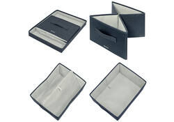 Opbergdoos Leitz gestoffeerd met deksel 285x203x380mm grijs 2 st