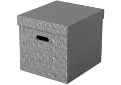 Opbergdoos Esselte home kubus 320x315x365mm grijs 3 stuks