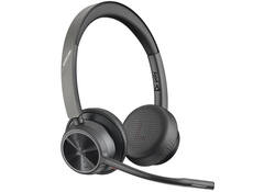 Headset HP POLY Voyager 4320-M met BT700 dongle en oplaadstatief