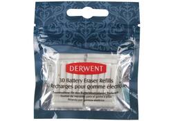 Navulling Derwent gum op batterijen 30 stuks wit
