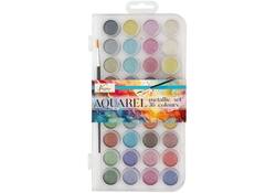 Aquarelverf Nassau fine art doos à 36 metalic napjes