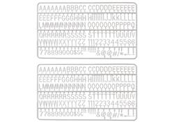 Letter set IEZZY voor letterbord 2x150 wit