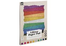 Hobbykarton CarftID glitter 24x34cm 180gr 10 vel 10 kleuren