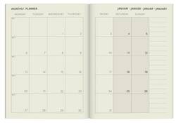 Agenda 2025 Lannoo Flowers watercolour aop 7dagen/2pagina's