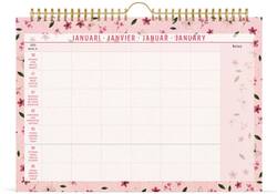 Familiekalender 2025 Lannoo 310x220 Flowers Bouquet 7dagen/1pagina