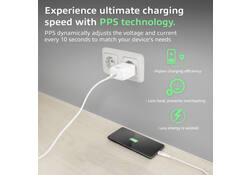 Oplader act 35w 1-poort usb c wit